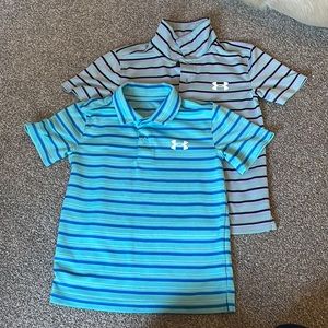 2 boys size 7 under armour polos